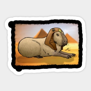 Capybara Sphinx Sticker